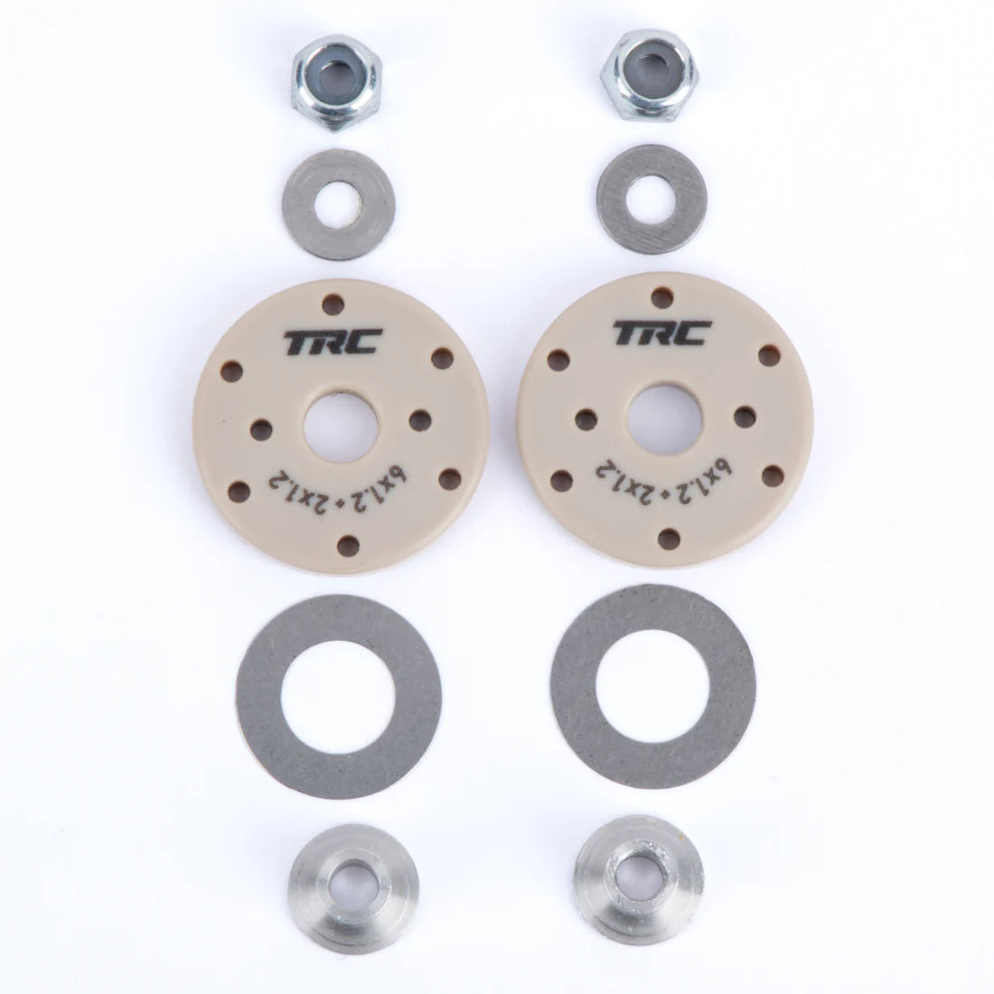 TRC Valve shock pistons 6x1.2 + 2x1.2 flat