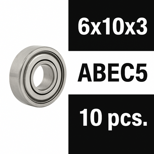 XTR Ball Bearing "Zero Friction" 6X10X3ZZ (10 pcs)
