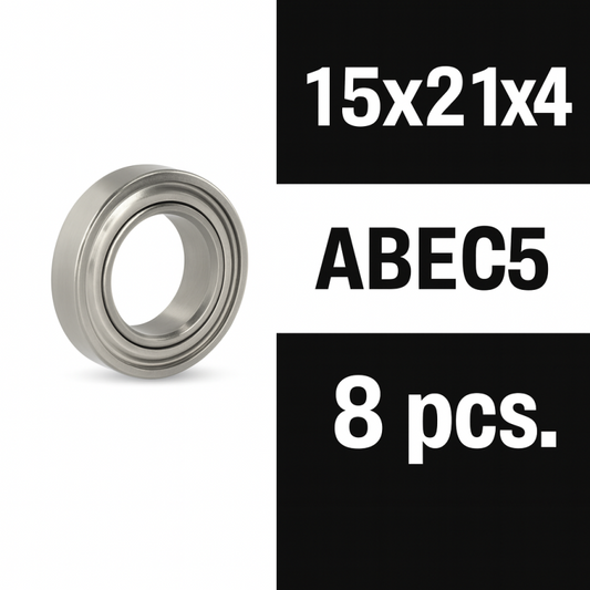 XTR Ball Bearing "Zero Friction" 15X21X4ZZ (8 pcs)