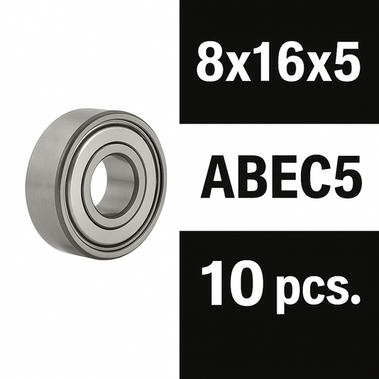XTR Ball Bearing "Zero Friction" 8X16X5ZZ (10 pcs)