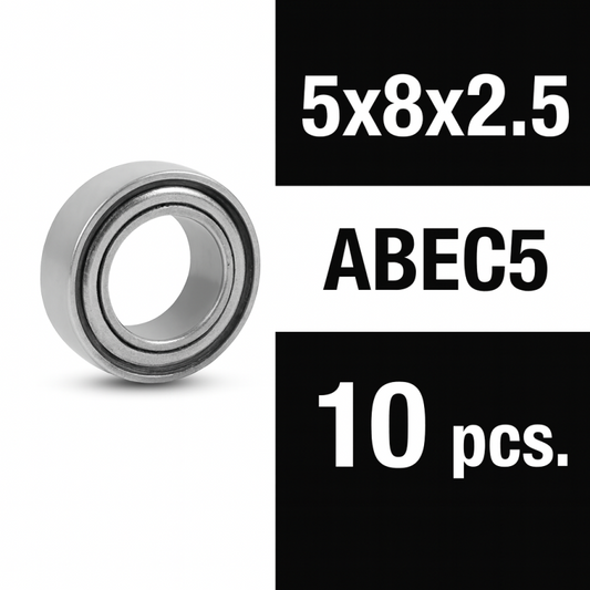 XTR Ball Bearing "Zero Friction" 5X8X2.5ZZ (10 pcs)